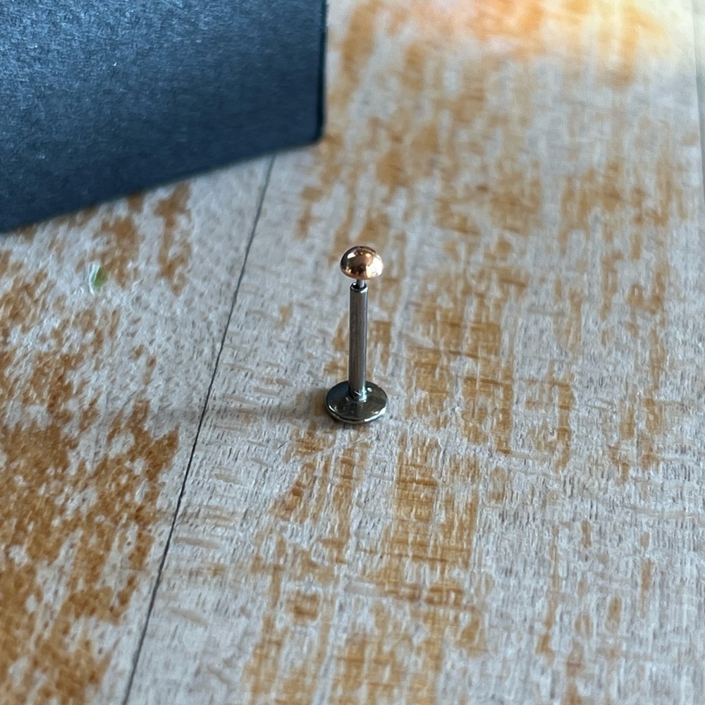 Threadless Rose Gold Half Dome End